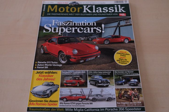 Deckblatt Motor Klassik (01/2016)